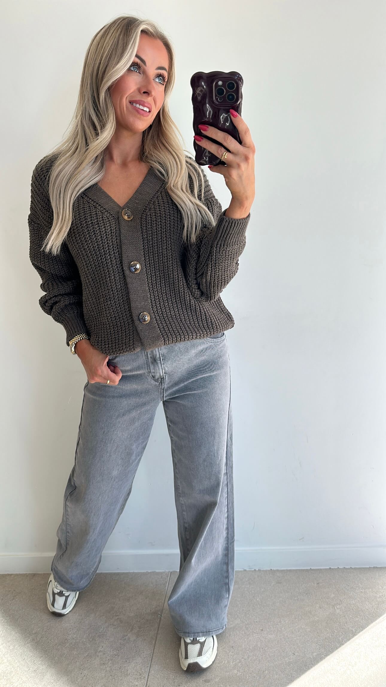 CHLOE Cardigan - taupe