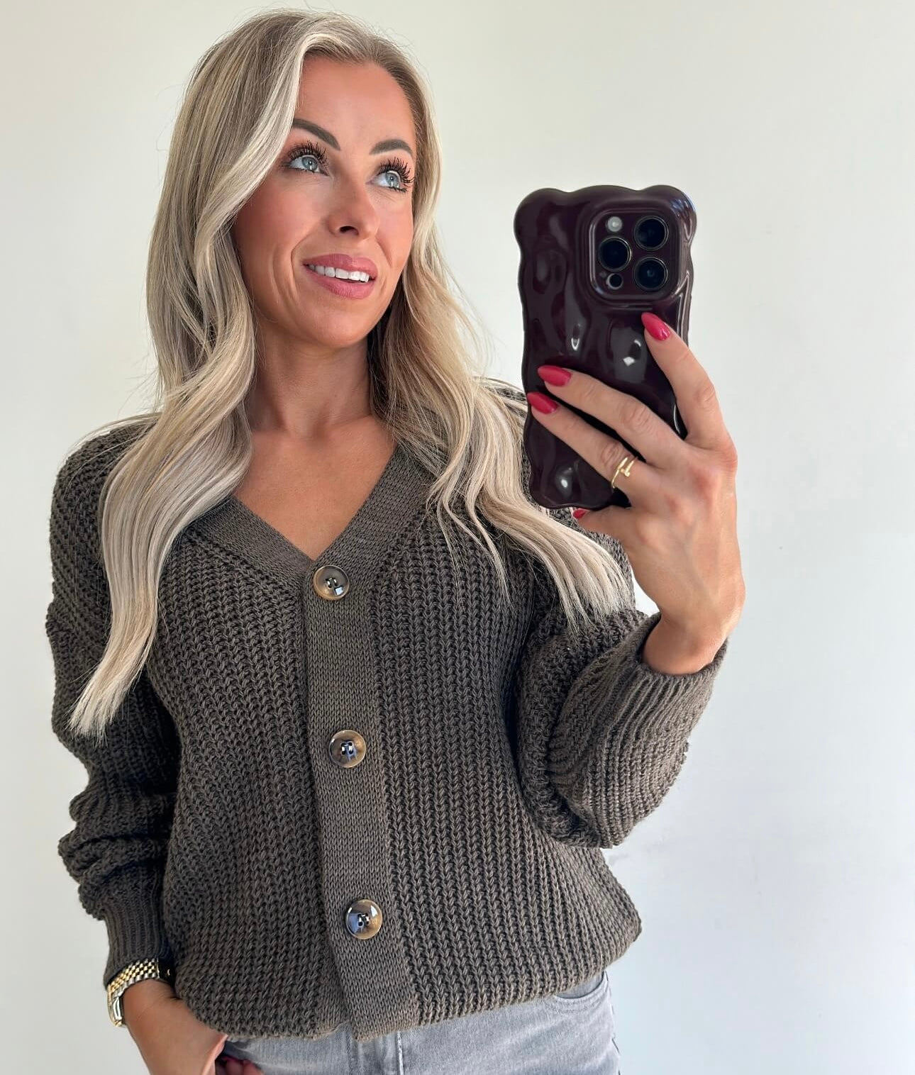 CHLOE Cardigan - taupe