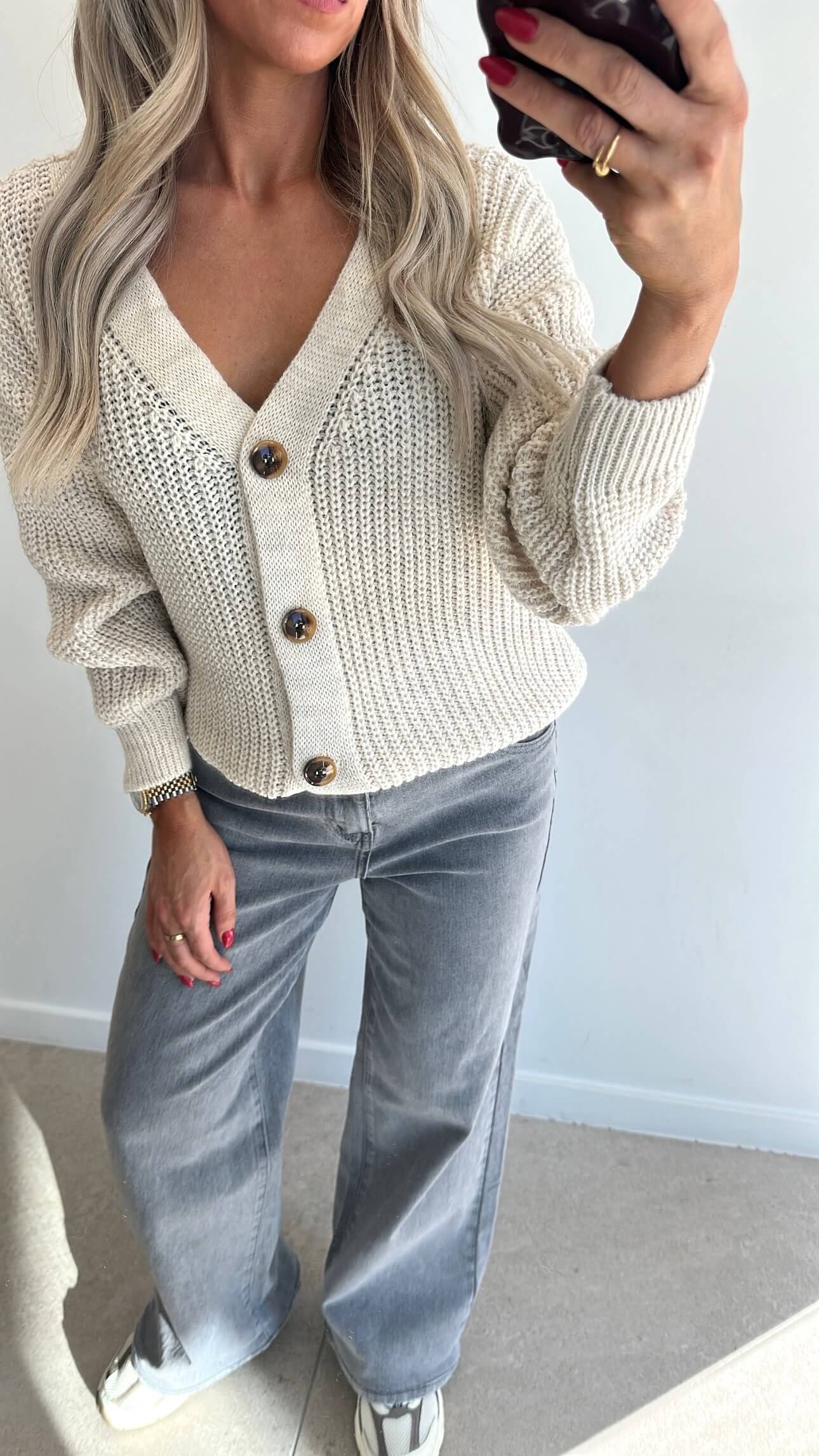 CHLOE Cardigan - ecru