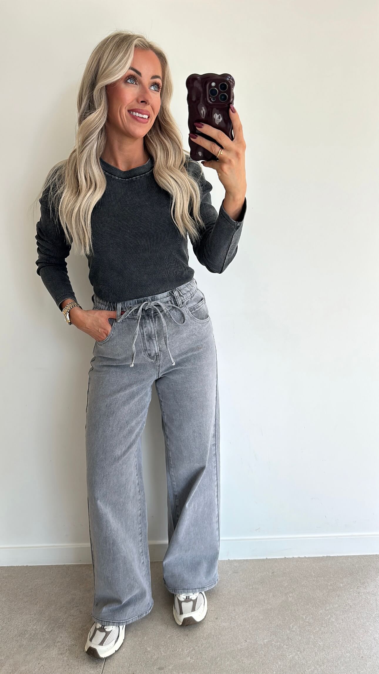 TRUDIE Longsleeve T-shirt - washed black