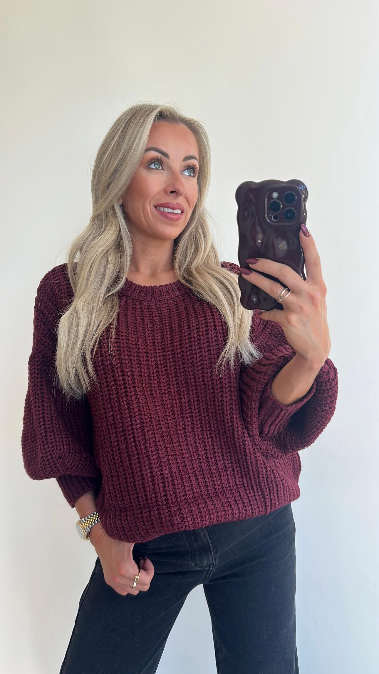 PIPPA Pull - bordeaux