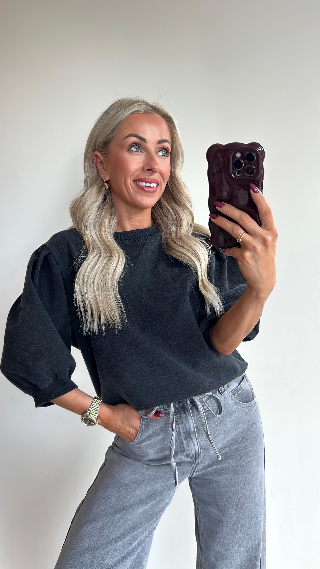 PAULA Sweater - washed black