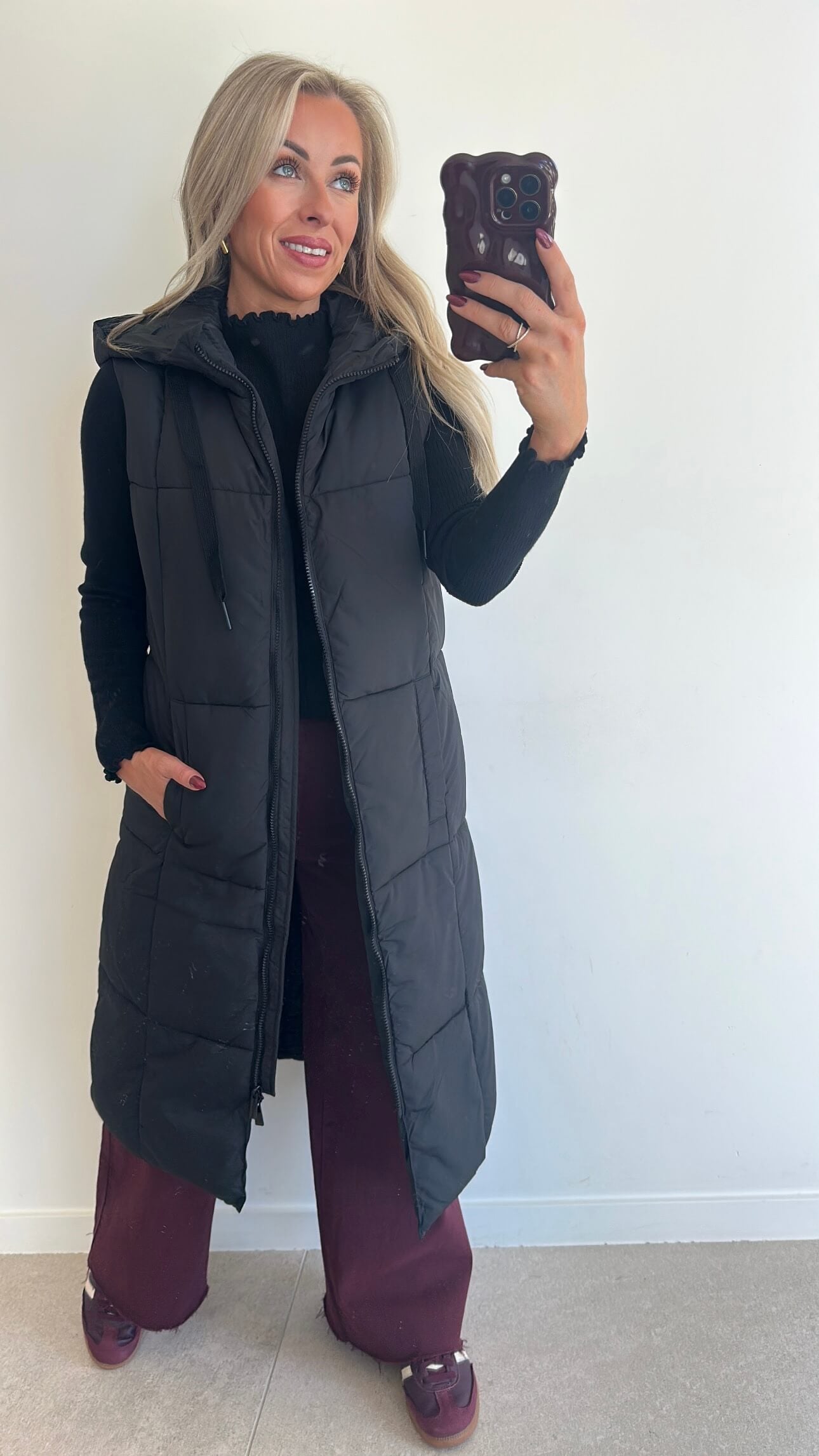 GEORGIE Gilet - black