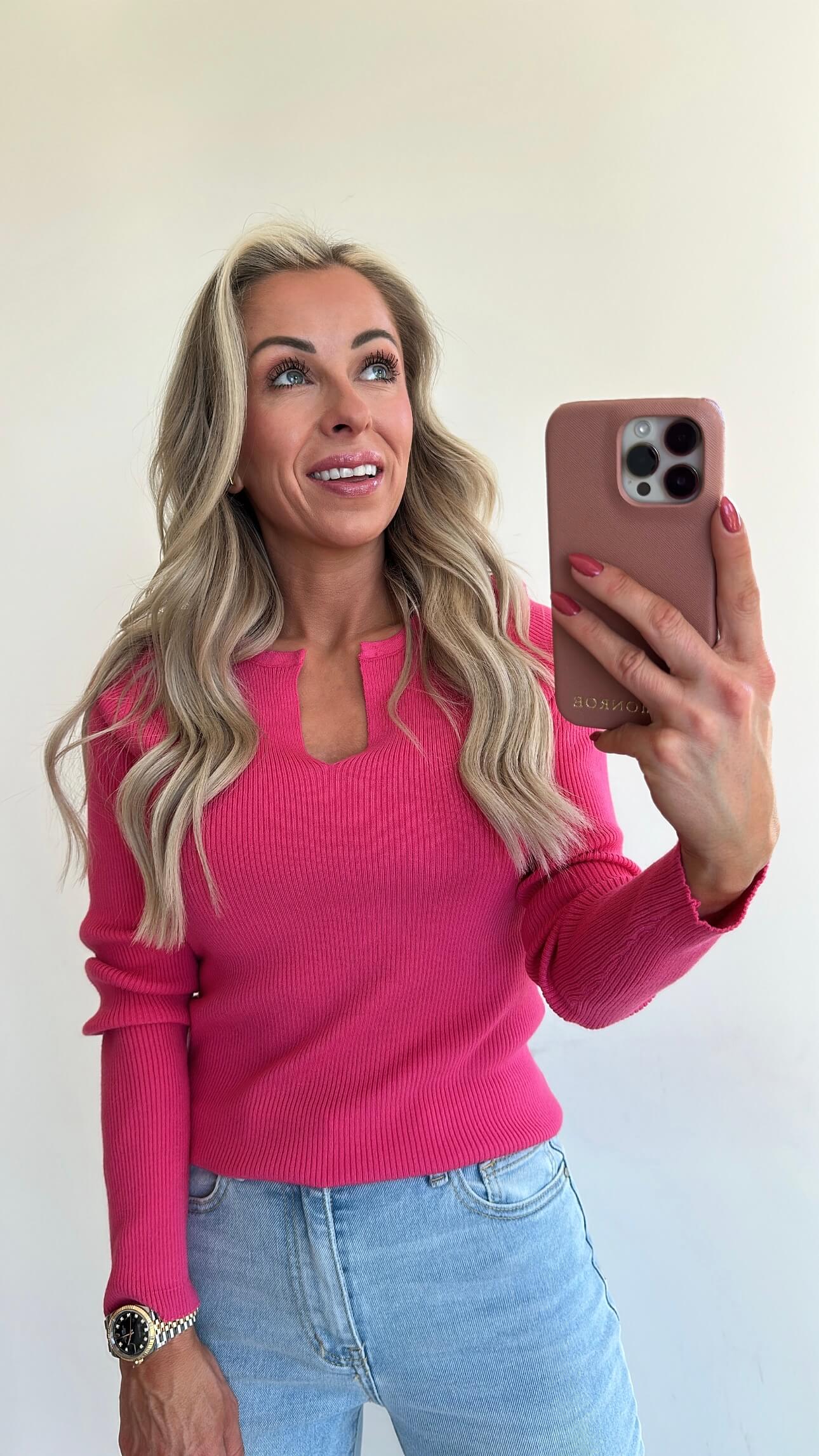 TRIXIE Top - fuchsia