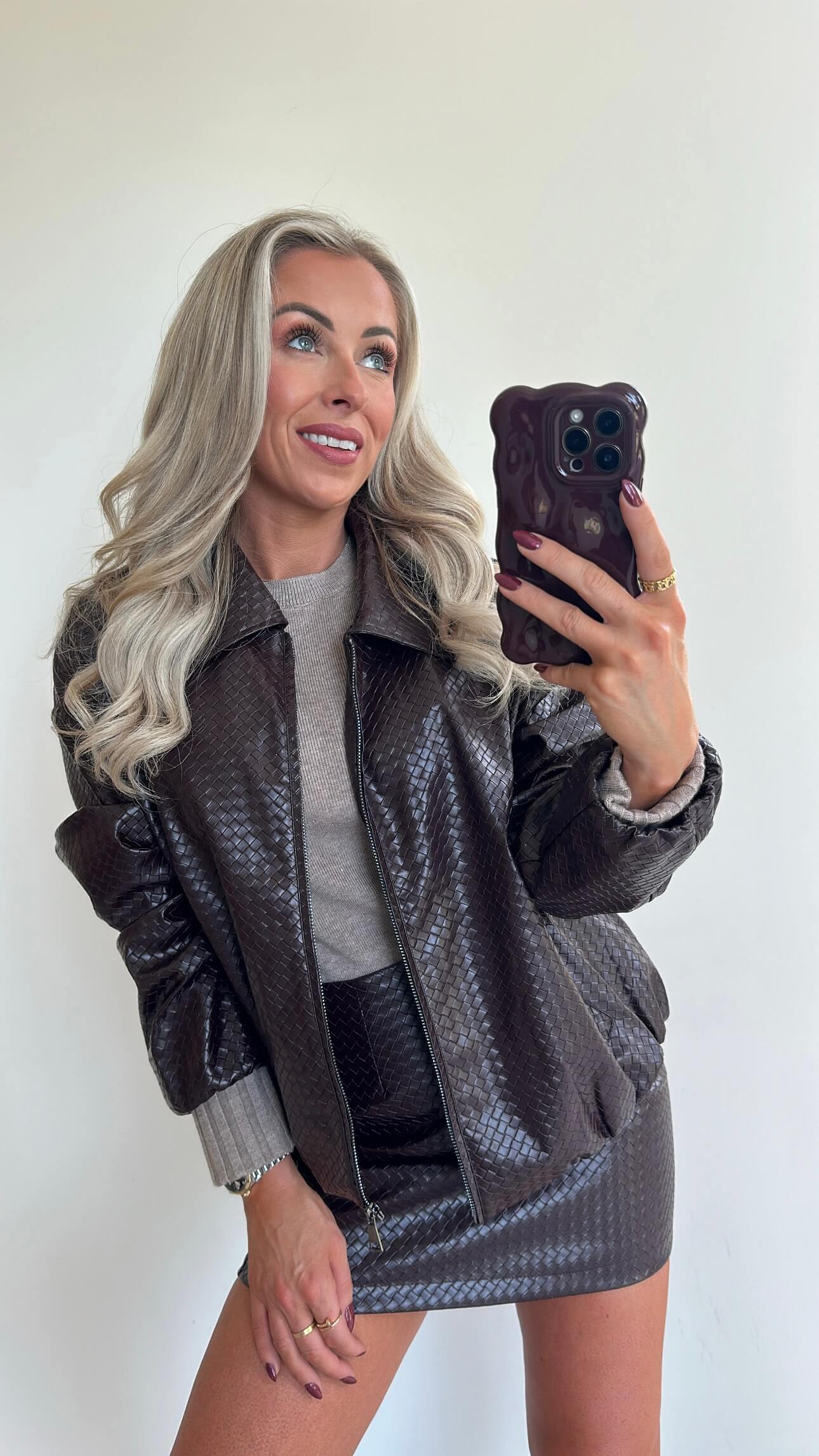 VALLIE Jacket - dark burgundy