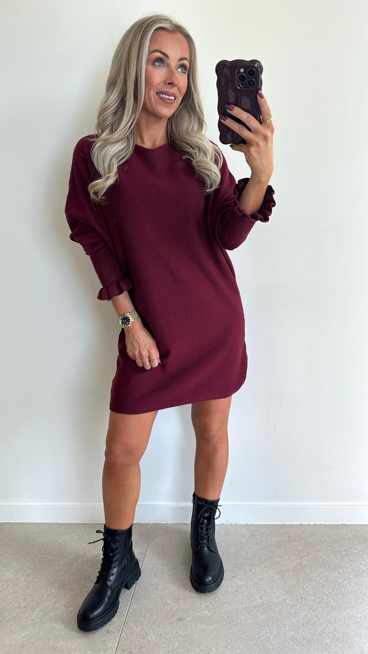 DANIELLE Dress - bordeaux