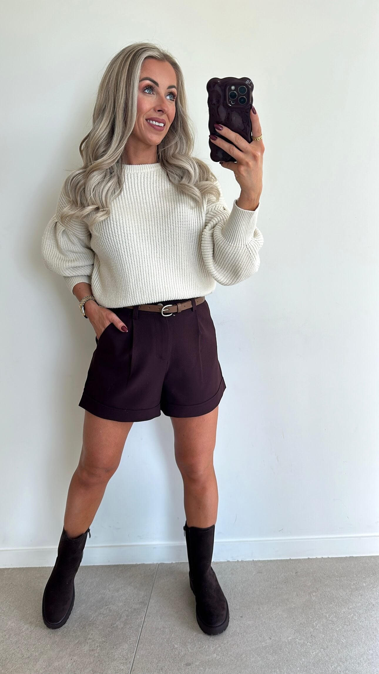 SIA Short - burgundy