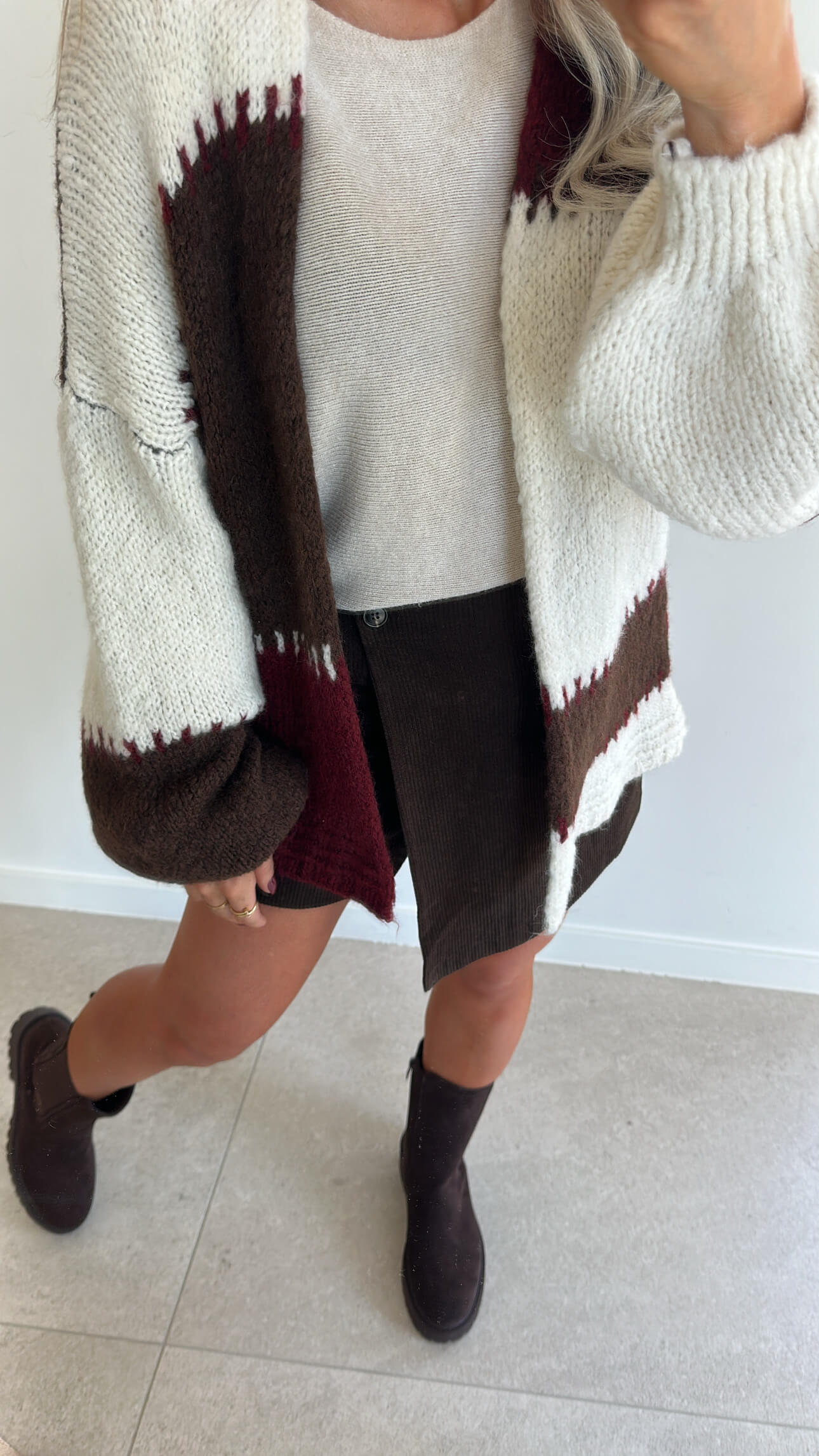 CAMMIE Cardigan - bordeaux