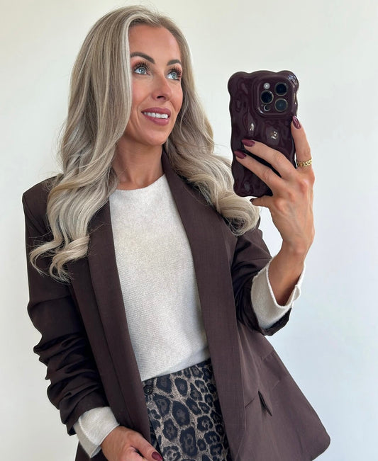 BILLIE Blazer - choco brown