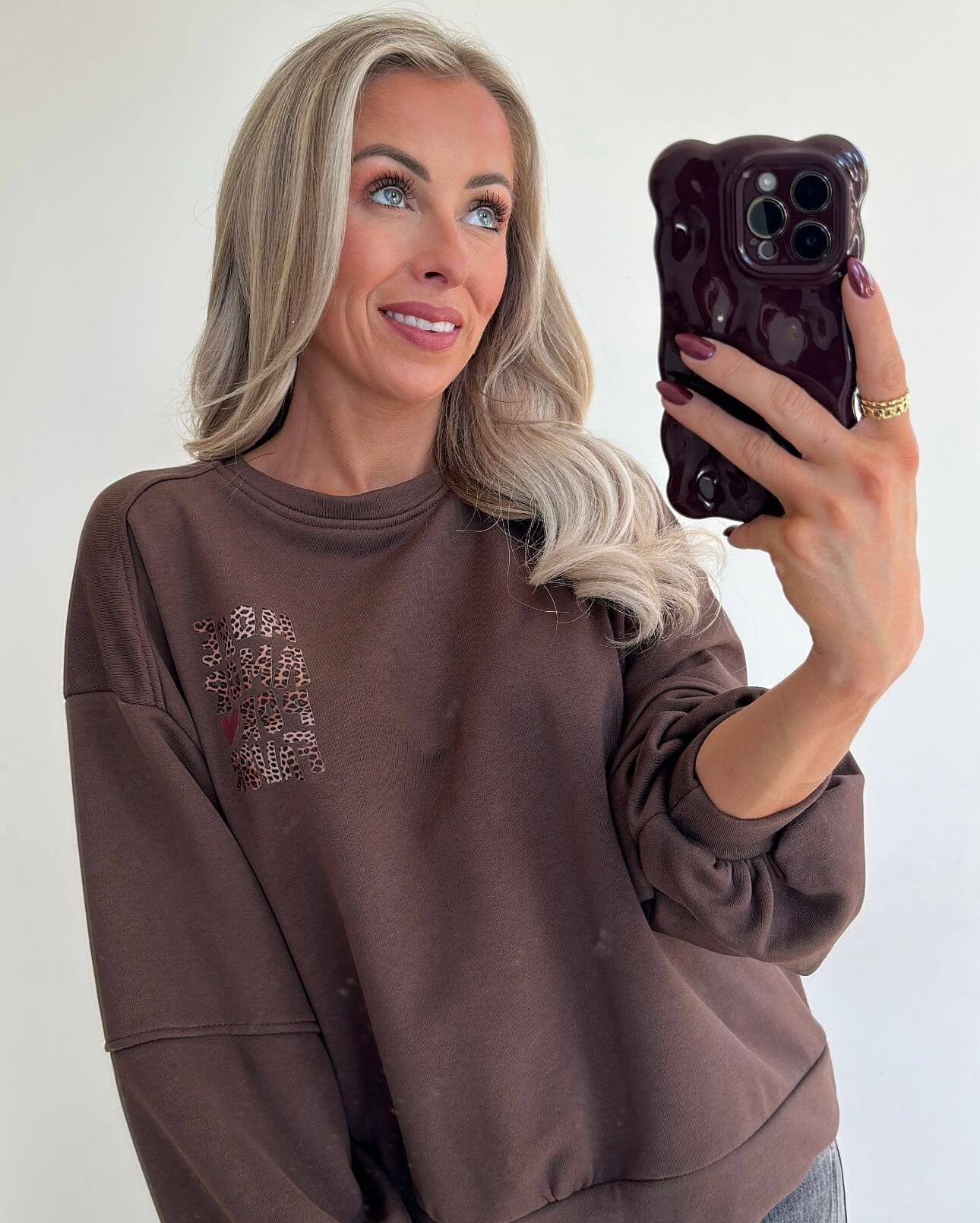 AMOR Sweater - choco brown