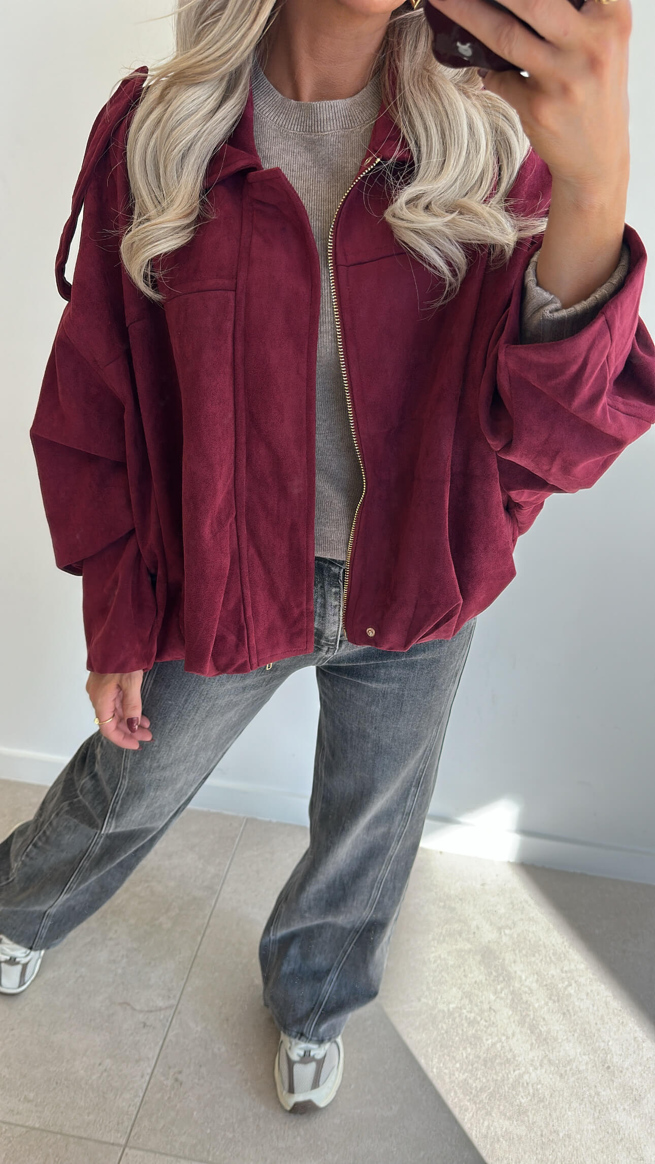 VIRAL JACKET - burgundy