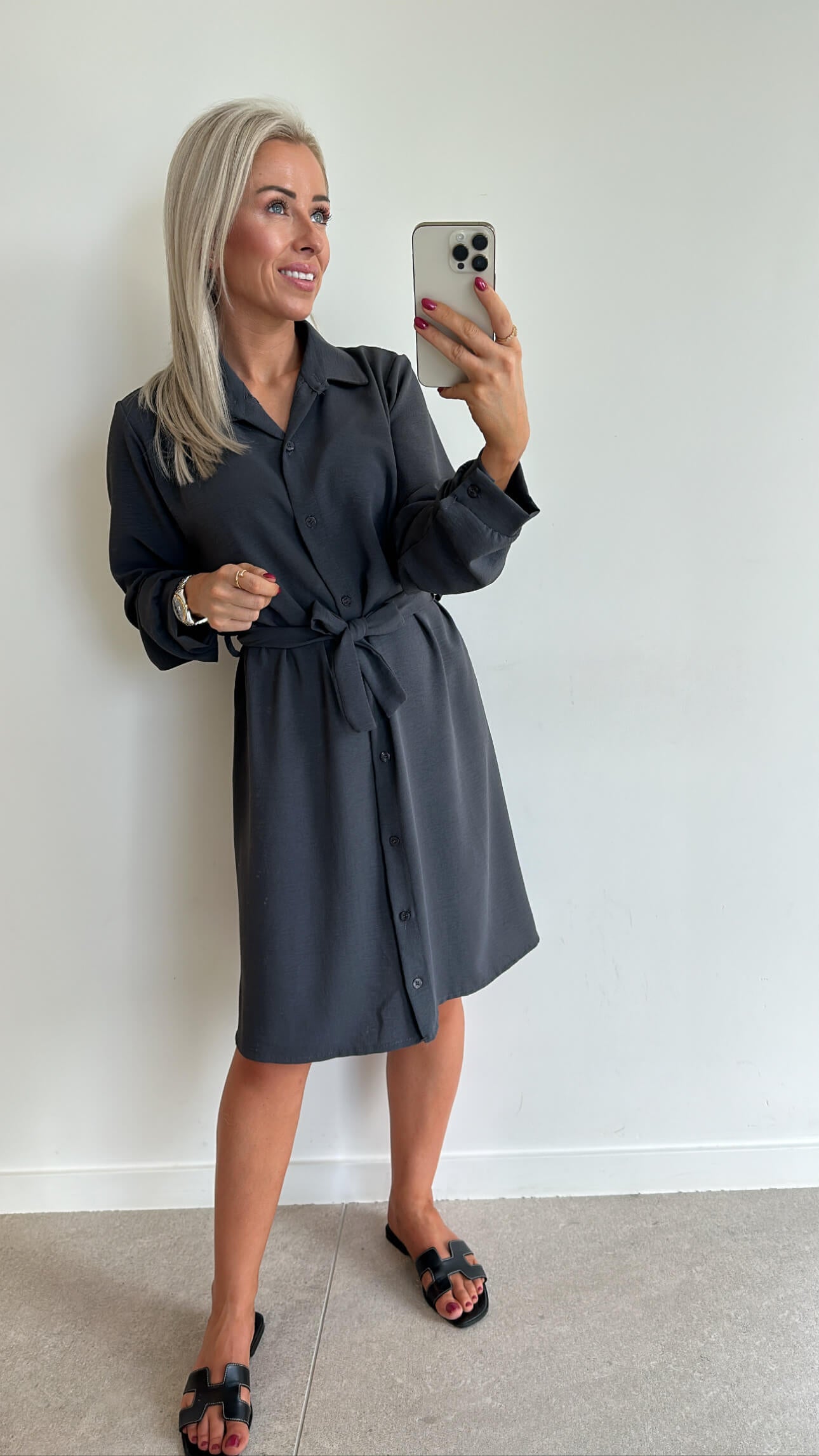 FALLING FOR SOPHIE Dress - grey