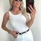 TORI Top - ecru/white