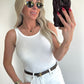 TORI Top - ecru/white