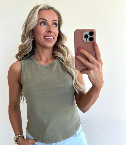 TRACIE Top - khaki