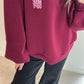 NO MORE OOPS Sweater - bordeaux