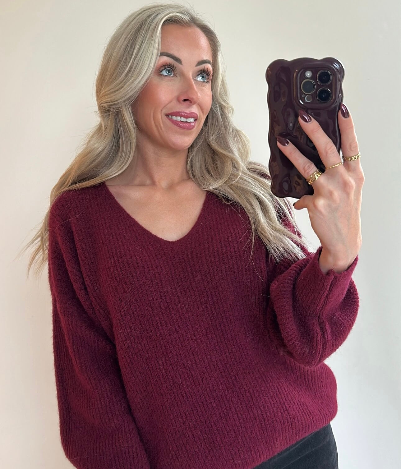 POSIE Pull - bordeaux