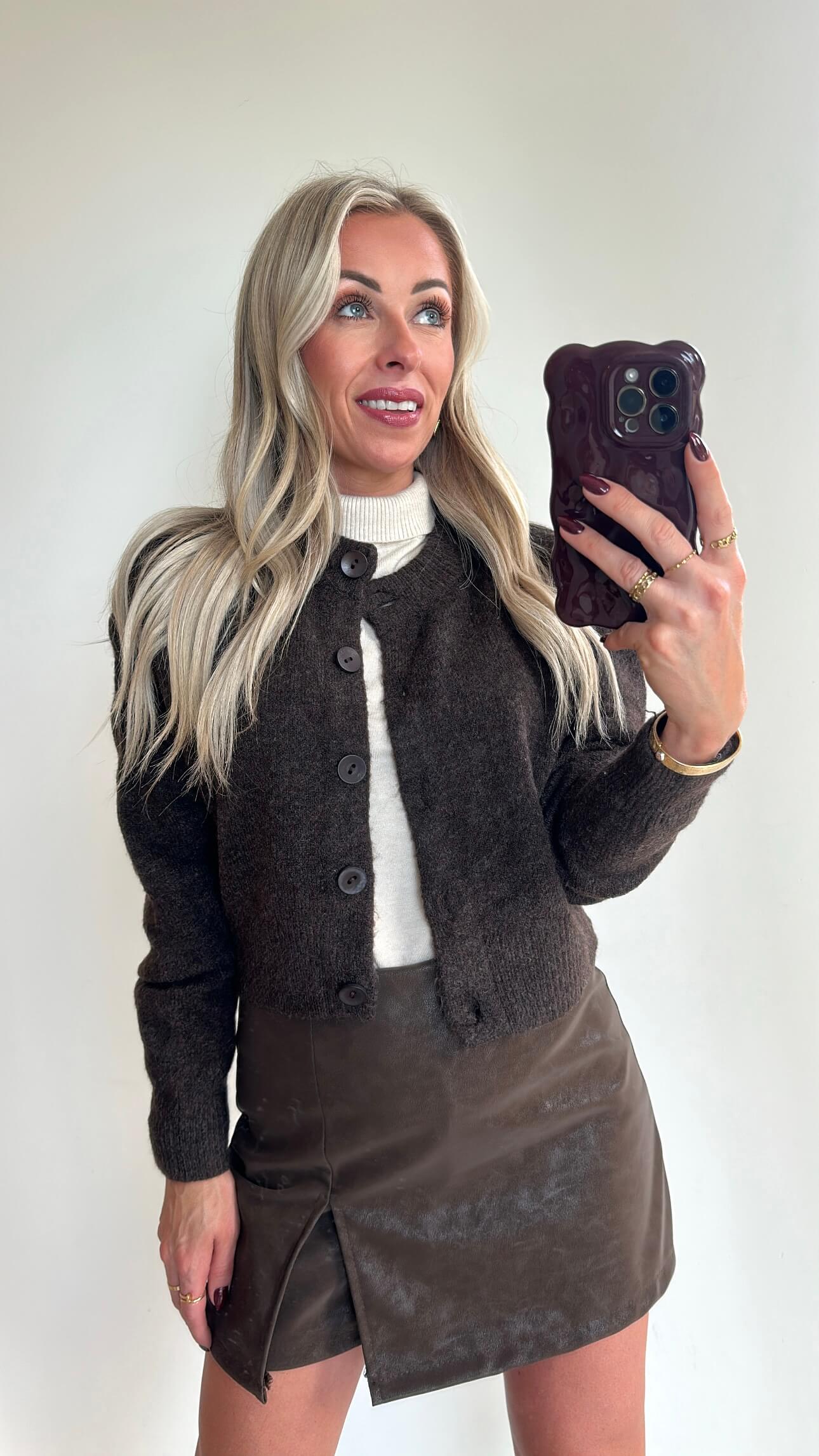 TIA Turtleneck Top - ecru