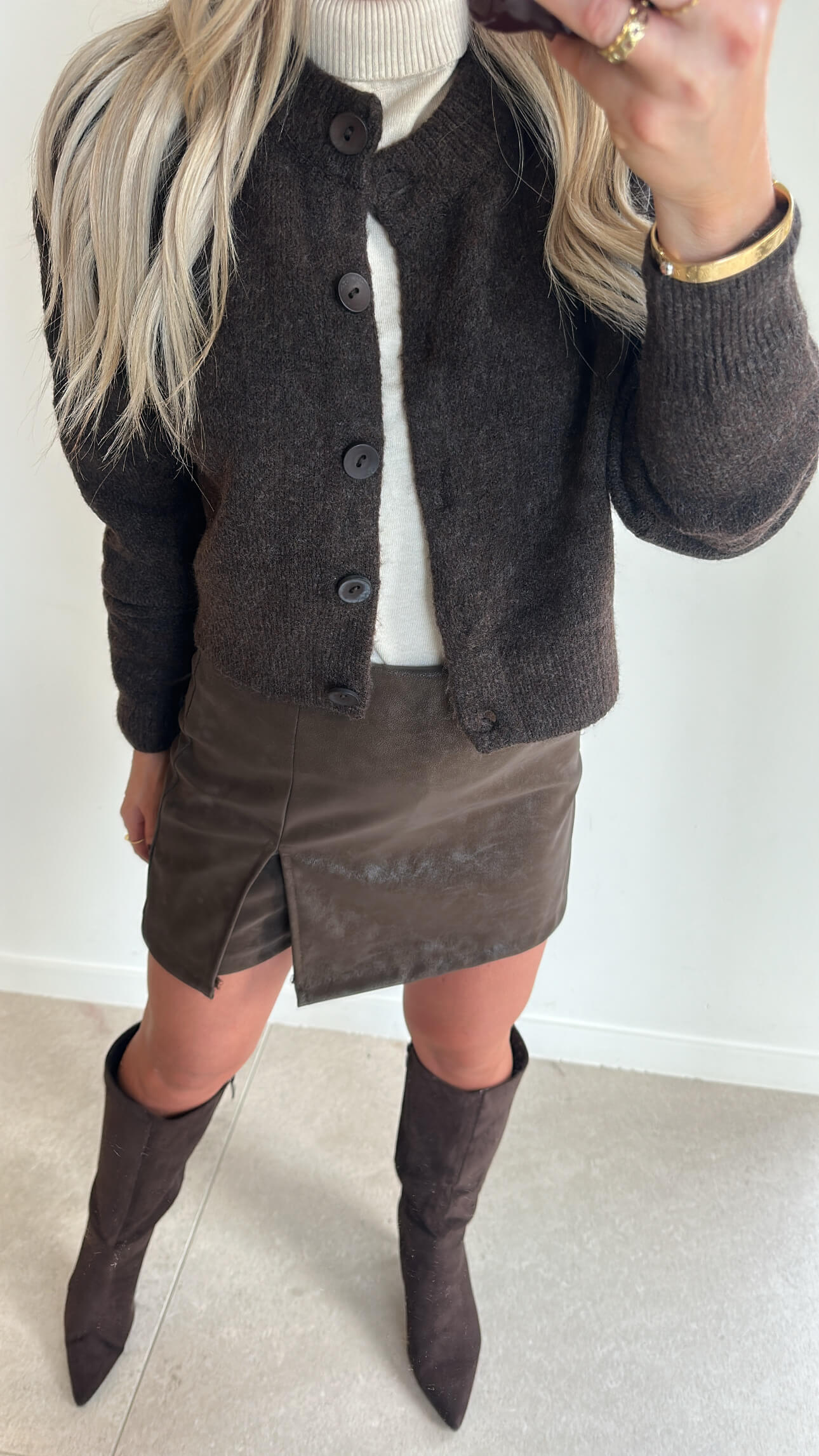 TIA Turtleneck Top - ecru