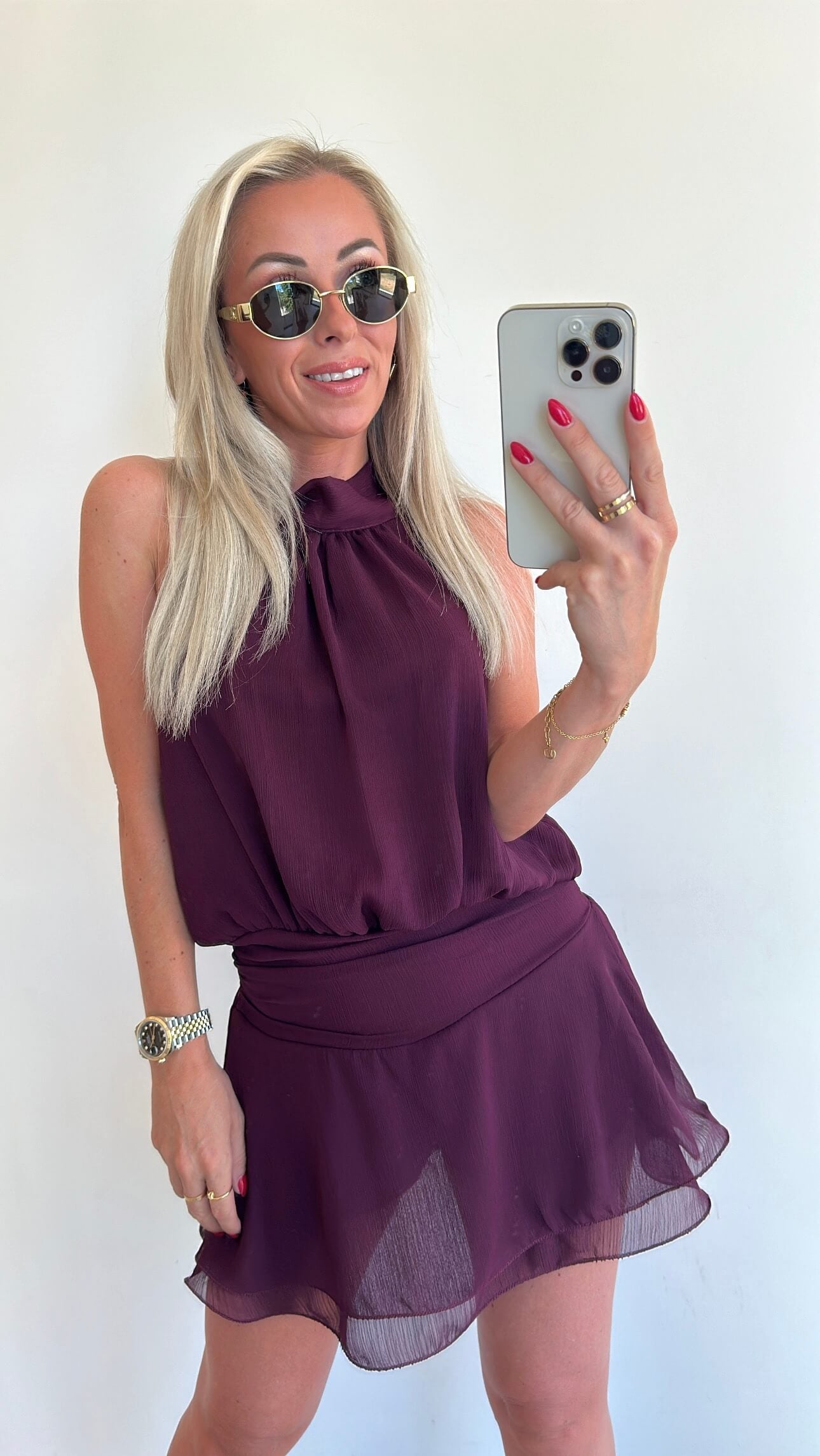 PENELOPE Playsuit - burgundy