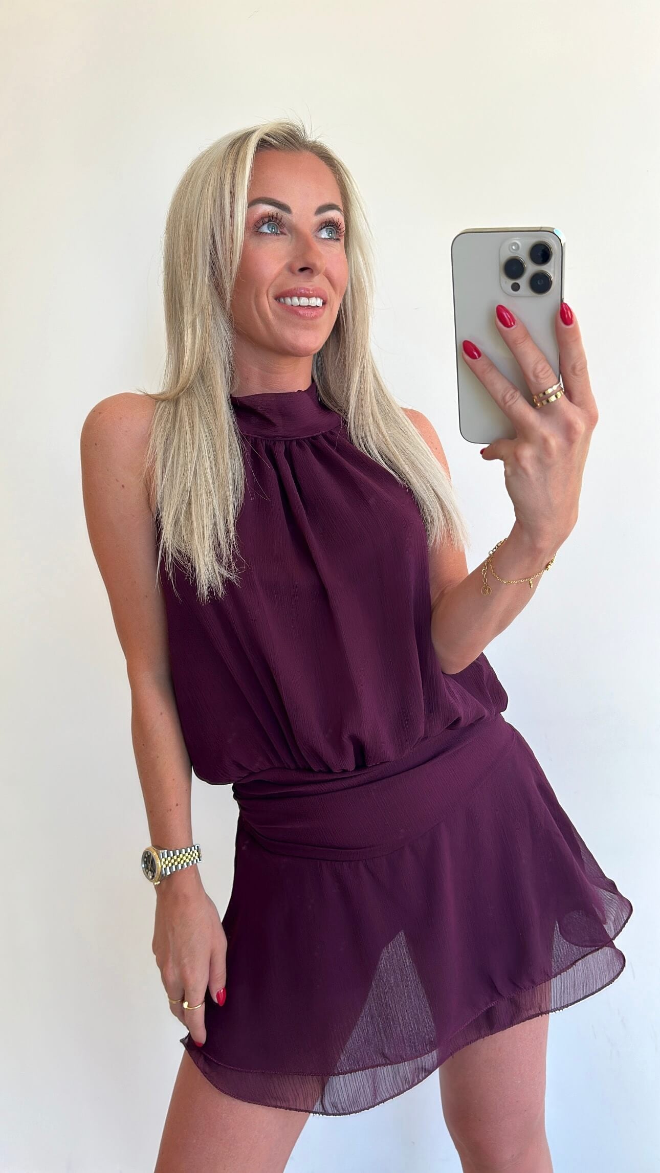 PENELOPE Playsuit - burgundy
