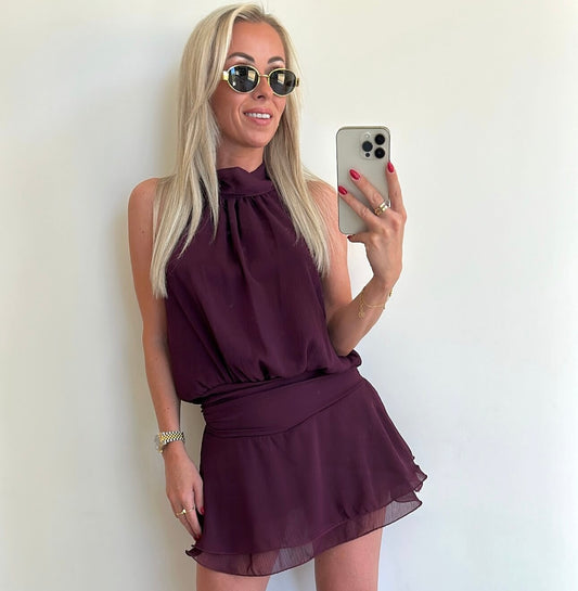 PENELOPE Playsuit - burgundy