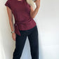 TESSIE Top - burgundy