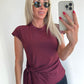 TESSIE Top - burgundy