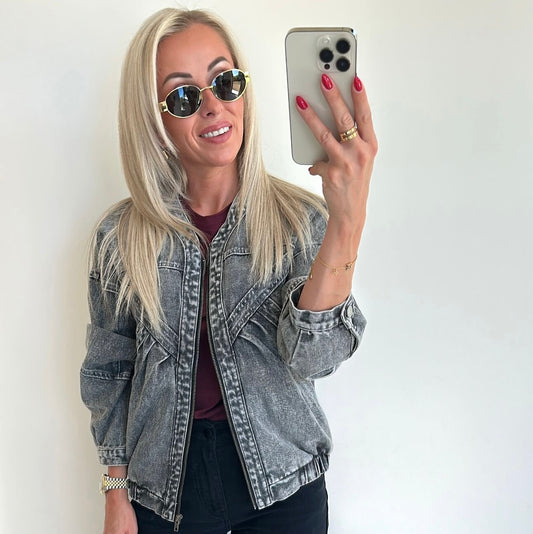 BABS Bomber Jacket - washed grey