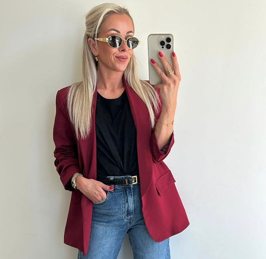 BILLIE Blazer - bordeaux