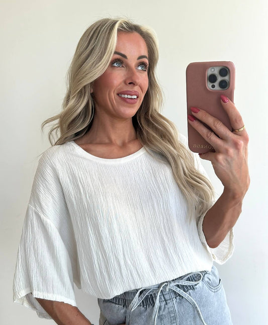SHIMMER Blouse - ecru