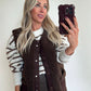 TEDDIE Gilet - choco brown