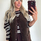 TEDDIE Gilet - choco brown
