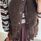 TEDDIE Gilet - choco brown