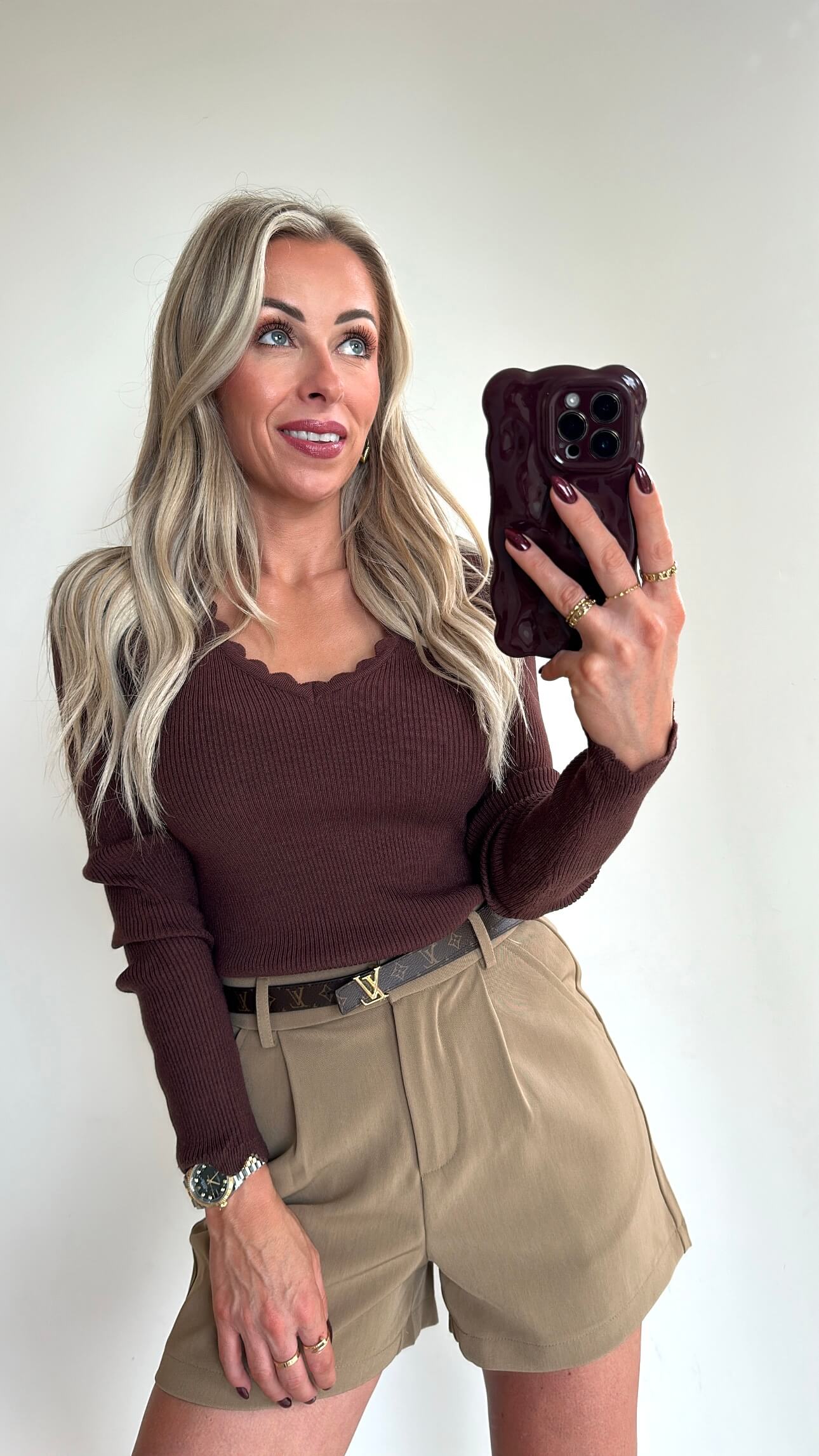 TILLIE Top - choco brown