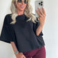 TAMMIE Sweat Top - black