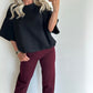 TAMMIE Sweat Top - black