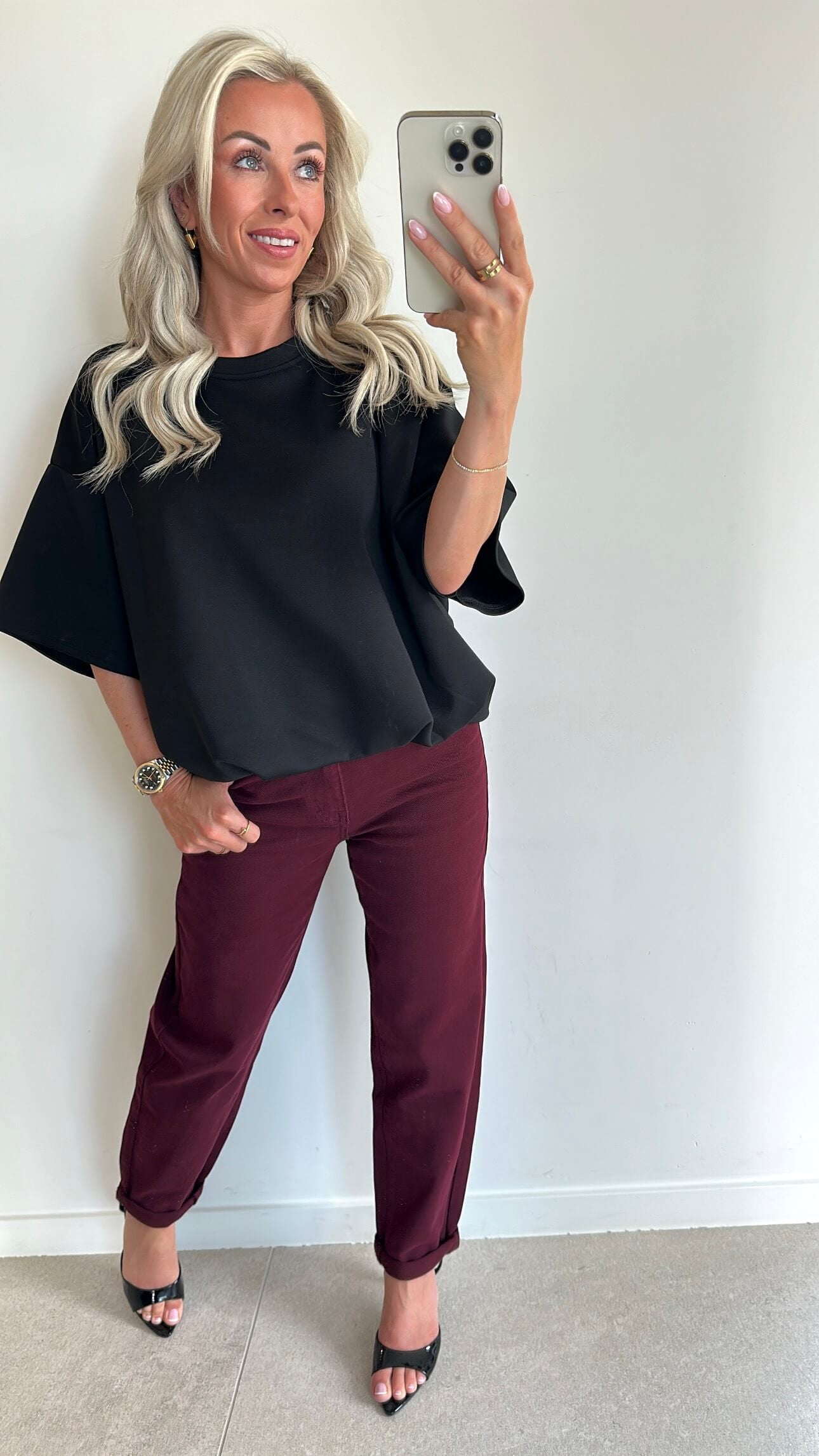 TAMMIE Sweat Top - black