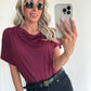 GEORGIA Top - burgundy
