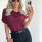 GEORGIA Top - burgundy