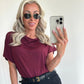 GEORGIA Top - burgundy