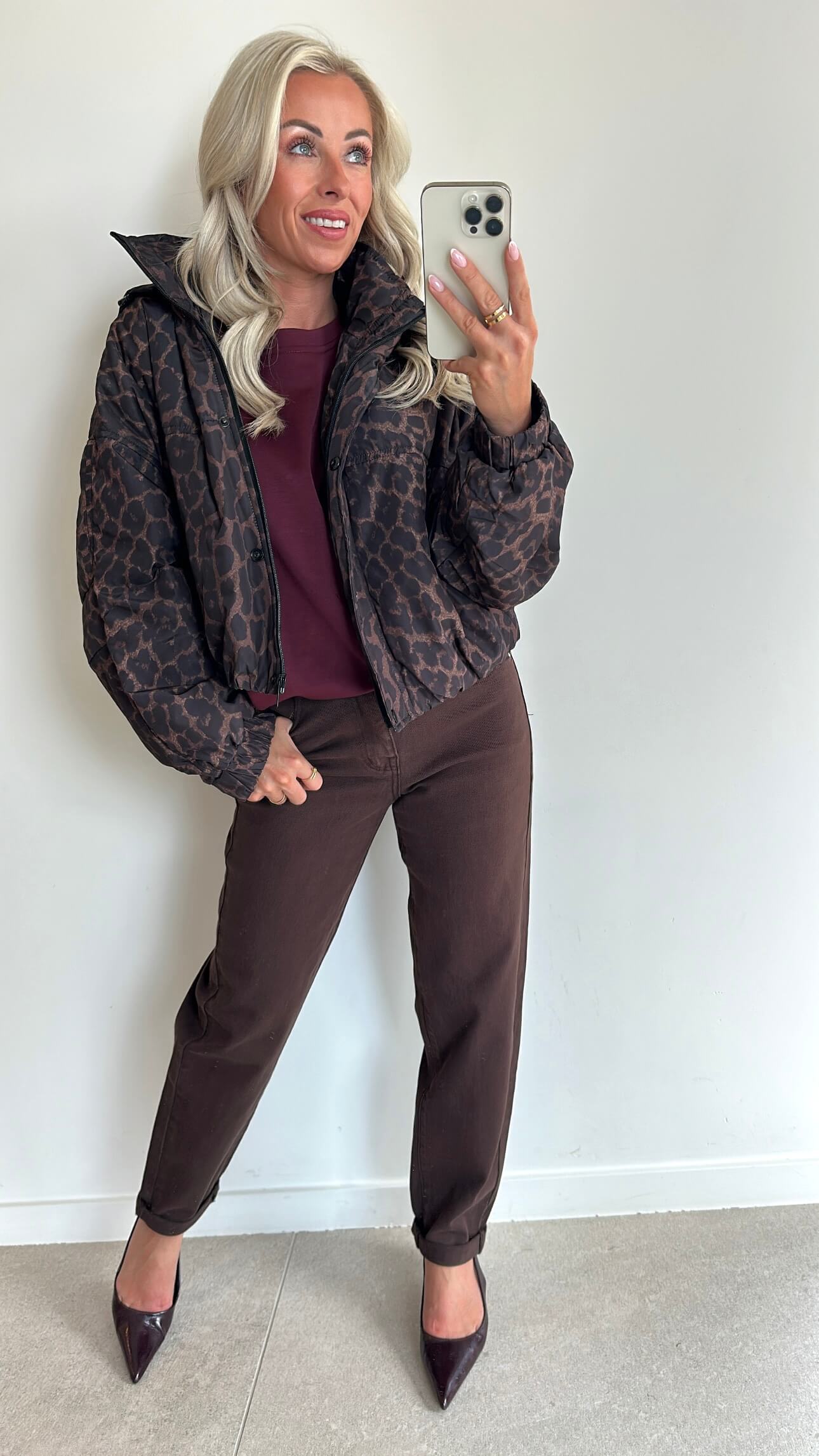 TAMMIE Sweat Top - burgundy