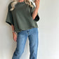 TAMMIE Sweat Top - khaki