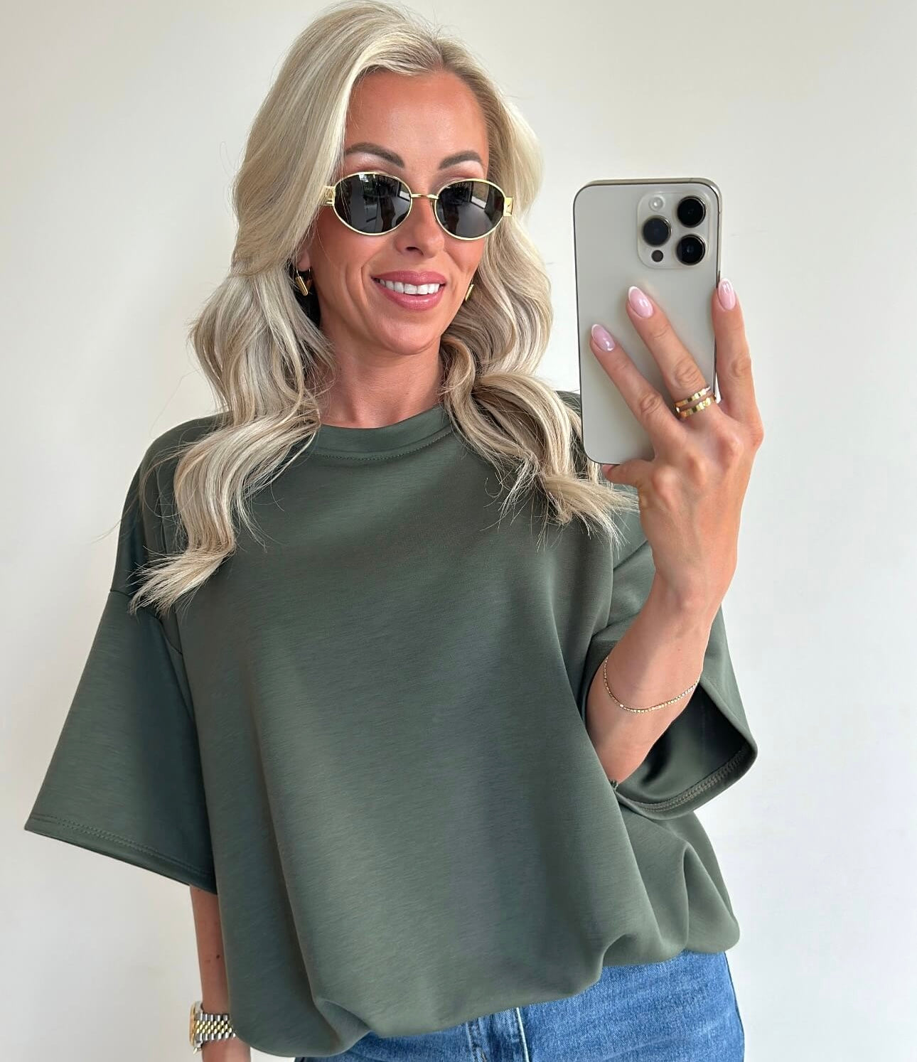 TAMMIE Sweat Top - khaki