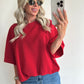 TAMMIE Sweat Top - red