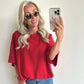 TAMMIE Sweat Top - red