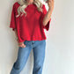 TAMMIE Sweat Top - red