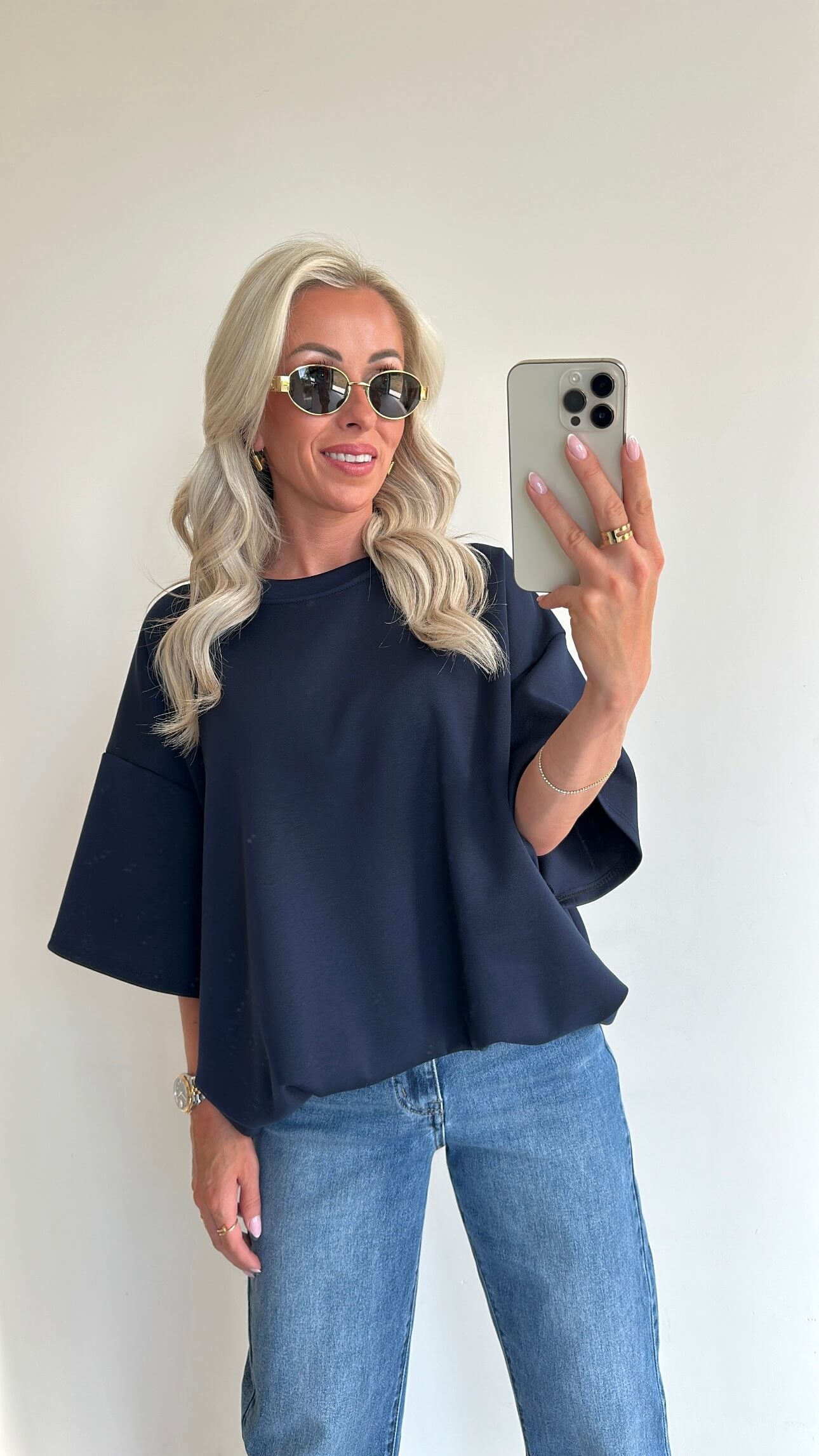 TAMMIE Sweat Top - navy