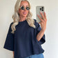 TAMMIE Sweat Top - navy