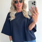 TAMMIE Sweat Top - navy